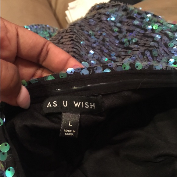 Mermaid sequin cocktail dress - Picture 4 of 6